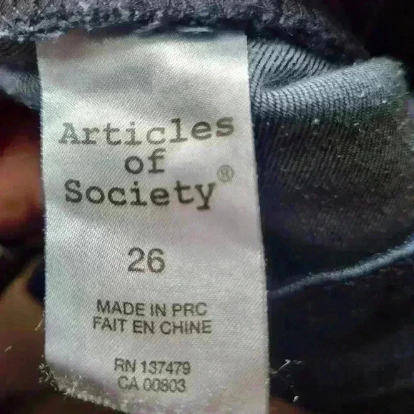 Articles of Society sz 26 flare dark wash - Picture 4 of 5